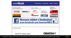 Desktop Screenshot of cserepakciok.hu